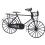 Miniature Metal Bicycle for 1:12 Dollhouse 5