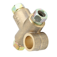 3 Way T Brake Tee Male Nuts Short