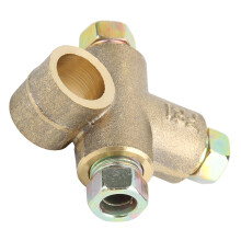 Short Brake Tee 3 Way Male Union M10