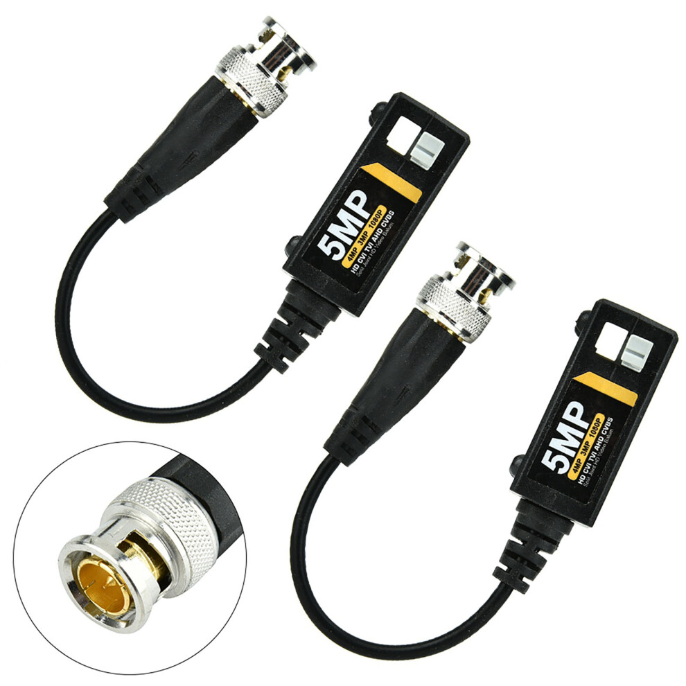 8Mp High Definition Cctv Balun Passive Video Transmitter Twisted Pair 10Pcs 4621393279048