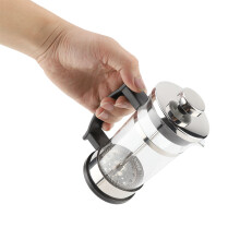 Glass & Stainless Steel 350ml French Press Coffee Tea Filter Pot for Kitchen