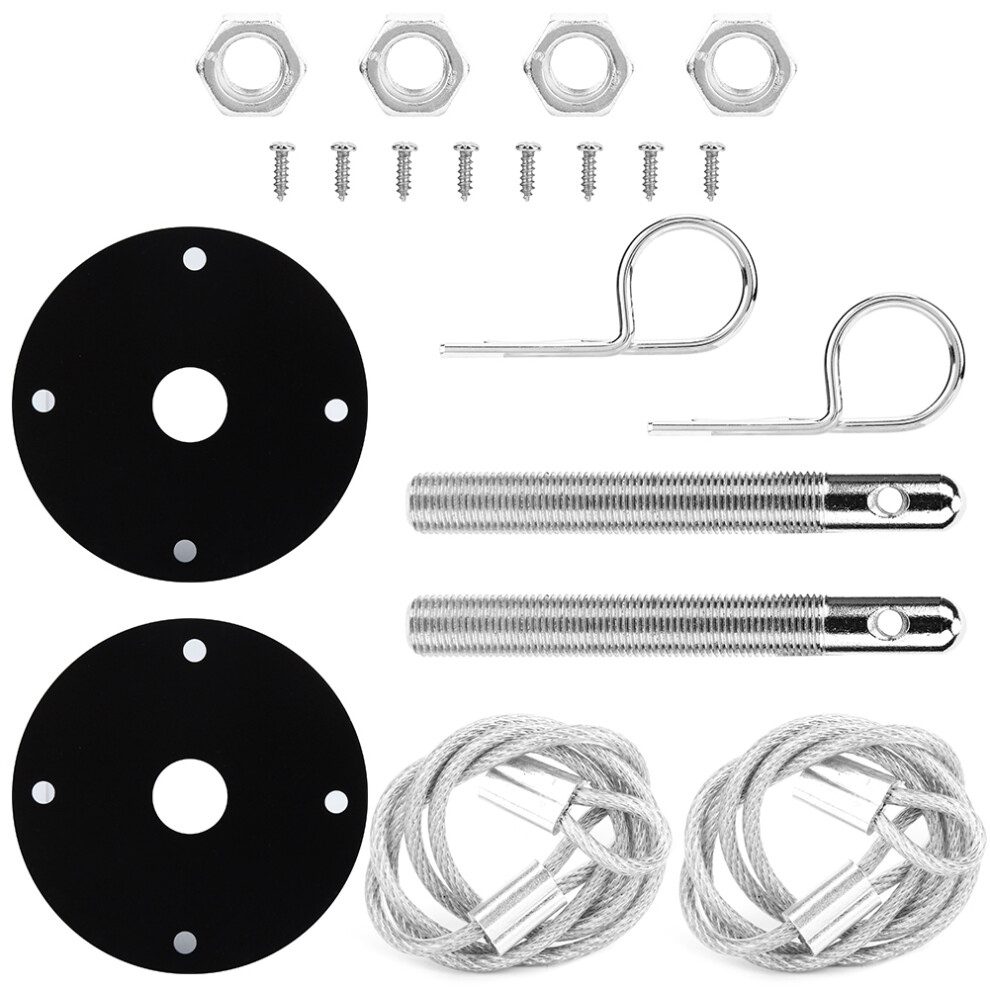 Universal Racing Hair Pin Hood Lock Kit Sport Style Easy To Install And Secure 3161389313017