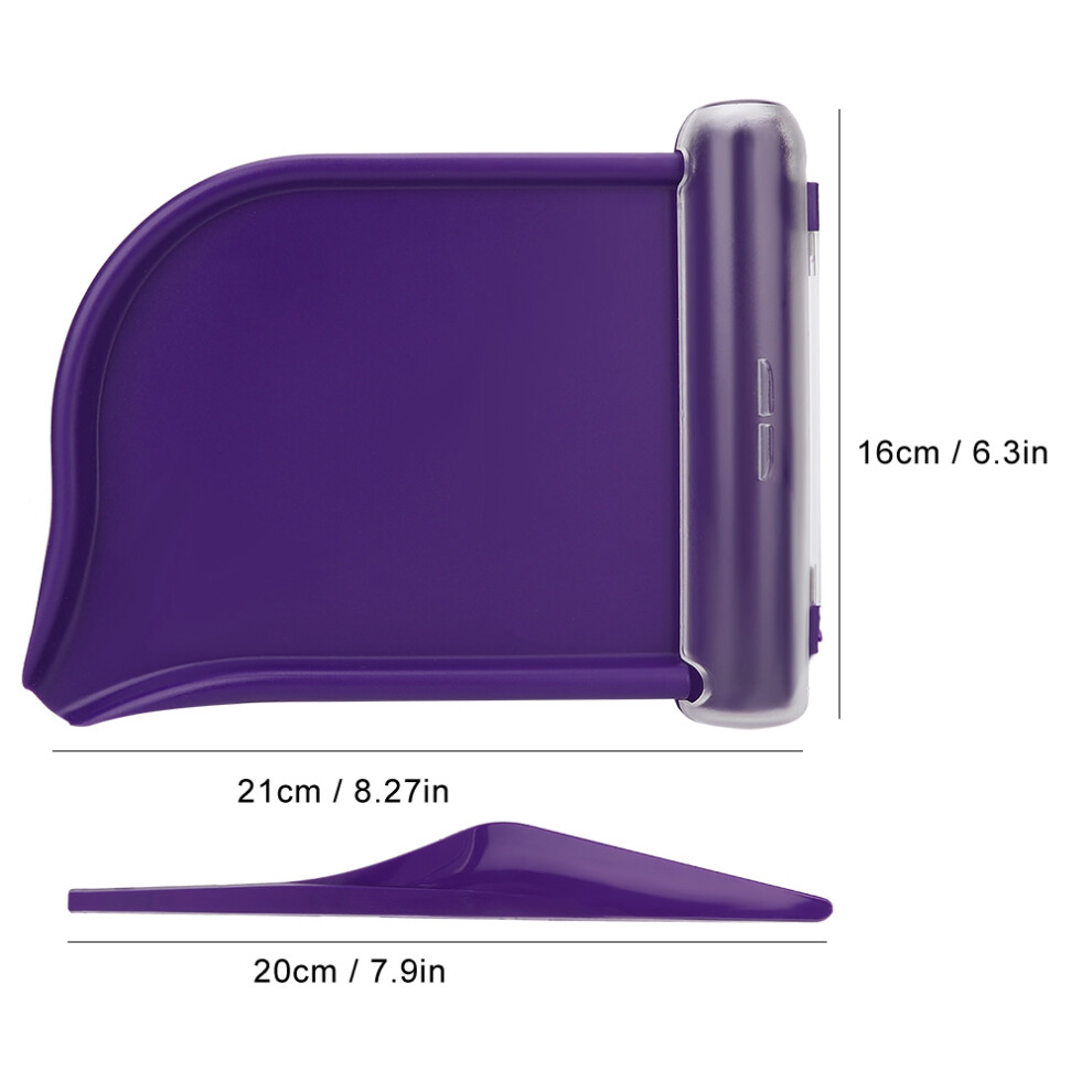 Pills Counting Tray & Dispenser Set, Durable ABS, Purple, 21x16cm