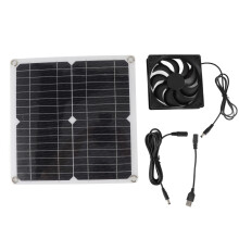 Kit de ventilador com painel solar monocristalino de 12 W