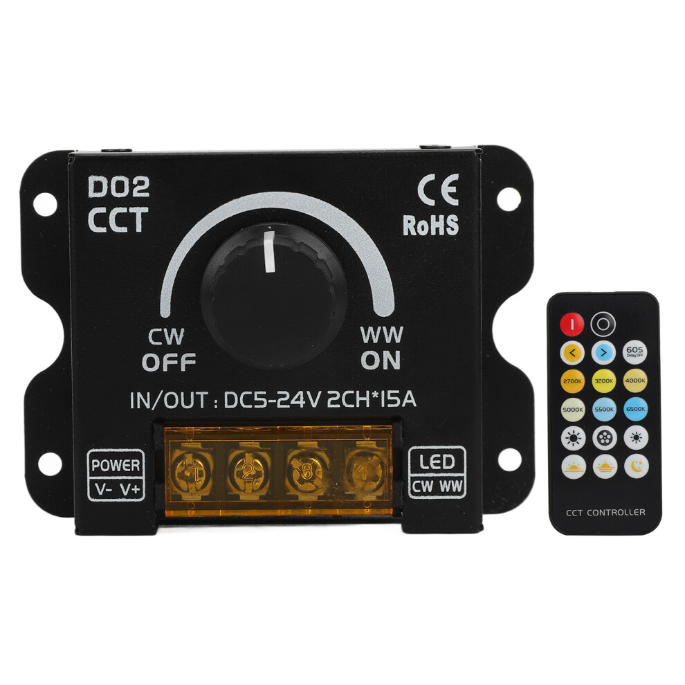 2-Channel Led Dimmer For Dc5v-24V Led Strips 9380977804728