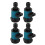 Plastic Garden Hose Quick Connectors G3/4, 4Pack 1