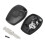 Car 2 Button Key Fob Case Shell Fit for Renault 206 Black ABS Replacement 6
