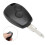 Car 2 Button Key Fob Case Shell Fit for Renault 206 Black ABS Replacement 4
