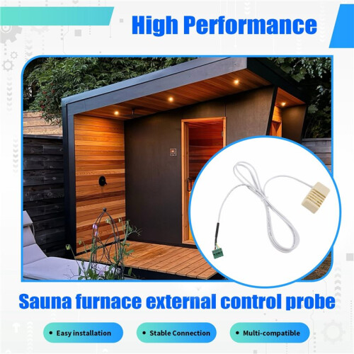 Sauna Furnace External Control Probe Wire Temperature Control Probe Sauna Room External Control Sensor Probe 1