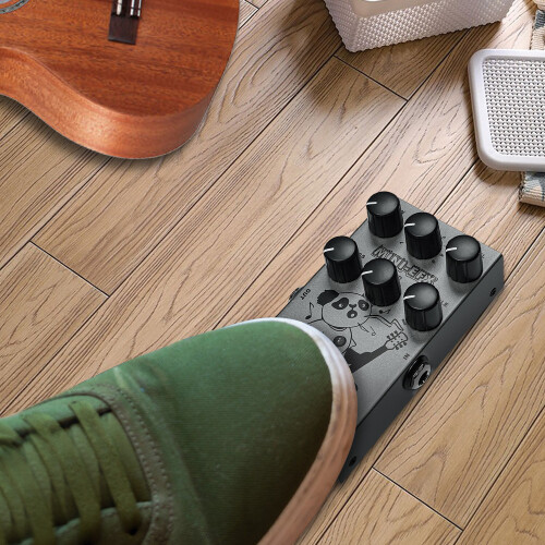 M-VAVE 9V Distortion Pedal 112x68x40mm Silver Grey 1