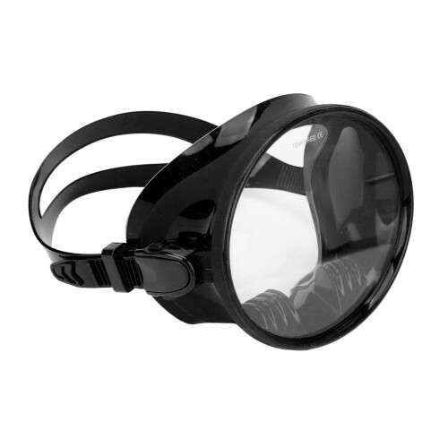 Maschera subacquea universale antifulmine per uomo e donna, con antiappannamento, ampiezza della visuale e nero 1