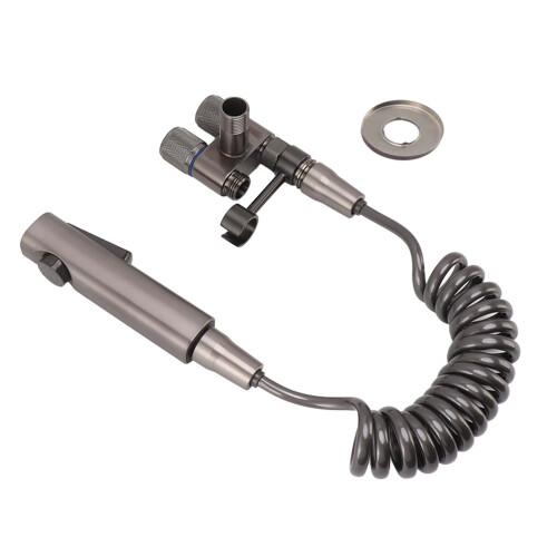 Edelstahl-Handbrause-Set, grau