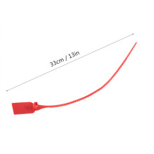 100Pcs Red Plastic Self-Locking Zip Ties for Shoes, Bags & Labels