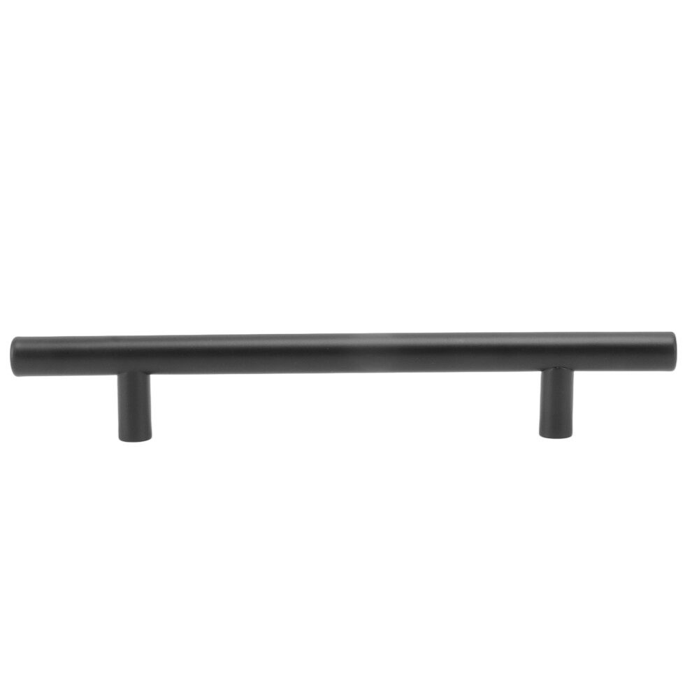 10Pcs Black Stainless Steel T Handle For Cabinets, Wardrobes, Drawers 3631389316740