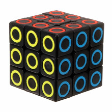 3x3 Stickerless Speed Cube 57mm Smooth Turning Cube with Rounded Edge Durable Design