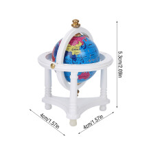 Puppenhaus Mini-Globus – 1:12 Maßstab, drehbar, weißes Wohnzimmer-Modellzubehör