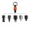 Socket Holder Keychain 5pc - 3/8" Socket Organizer with Quick Release and Clip - Impact Wrench and Toolbox Accessories 3