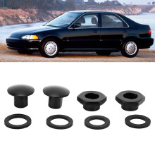 Aluminium-Hinterglas-Stützsatz Civic 92-95 8-teilig Schwarz