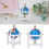 Mini White Globe for Dollhouse Study Decoration 1