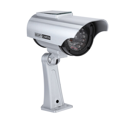 Solar-Dummy-Kamera mit rotem LED-Licht