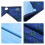 Erwachsenen-Lätzchen 2er-Pack doppellagig 45x75cm Blau 6