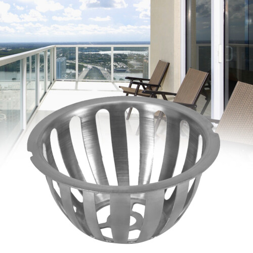 2PC Stainless Steel Anti-Blocking Roof Drain 100mm 2