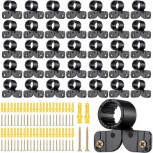 50 Pack 1/2 Inch Suspension Pipe Clamp Pex Clamps Conduit Clamp with Screws for Pex Copper CPVC Tubing Supports
