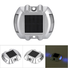 Aluminium Solar Road Stud 6 LED IP67 - Waterproof Driveway Path Light Blue