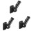 3X Flag Pole Holder Mounting Bracket Adjustable Flagpole Rod Hitch Bracket Multi-Position Flag Pole Bracket,Black 1