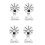 5X Security Camera Mount Bracket,ABS Indoor Outdoor Wall Mount L-Type Bracket for CCTV Security Dome IP Camera Mounting 1