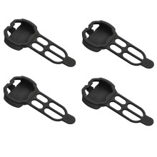 Bike Gel Skin Protective Case for Cadence Sensor, Bryton, Magene Computer Sensor Black Cover,4Pc