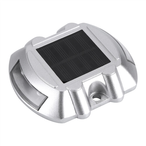 Aluminium Solar Road Stud 6 LED IP67 - Waterproof Driveway Path Light Blue 2