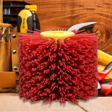 80 Grit Drawing Wheel Drum,Surface Conditioning Tool Drum,4.7In X 4In Burnishing Polishing Drum for Removal Paint Rust
