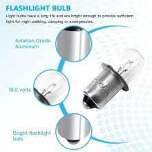 100PCS New Replacement Bulbs for 18 Volt DW908 / DW919 Cordless Flashlights DC509 36 Volt Floodlight 19.2V