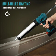 Lithium Battery Glass Glue Gun Hard Glue Caulking Gun Rechargeable Utility Electric Hard Glue Gun Beautiful Seam EU Plug
