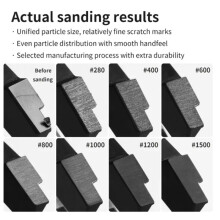 Kombination Av Självhäftande Sandpapper Medföljer Slipblock för Modeler Hobby Byggverktyg Modelltillverkning Gör-det-Själv