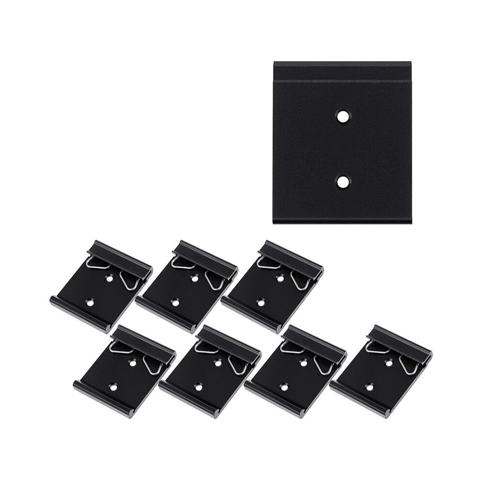 10 Pcs Din Rail Mount Clip Snap In Universal Mounting Brackets Fixed Clamp,Relay Clip For 35Mm Din Rail Switches 1.7Inch 4713774031212