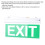 Notausgang Schild LED 3W Acryl doppelseitig 5