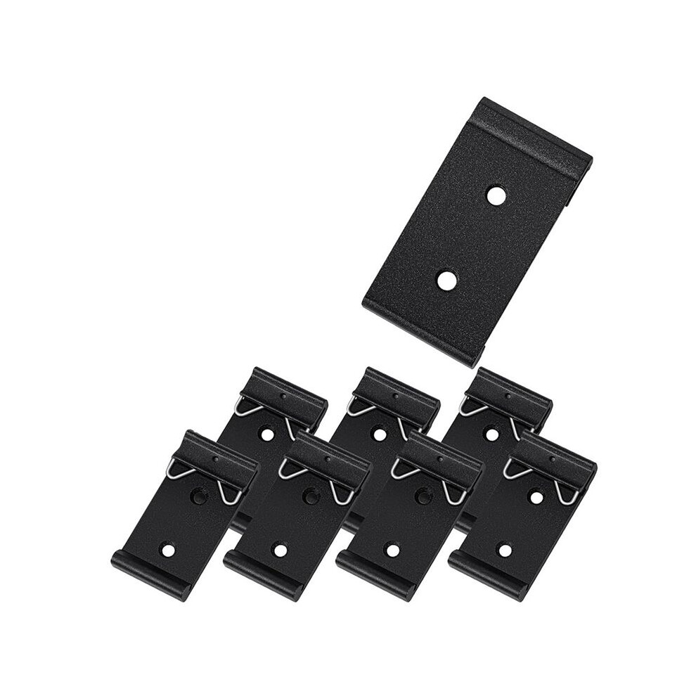 10 Pcs Din Rail Mount Clip Snap In Universal Mounting Brackets Fixed Clamp,Relay Clip For 35Mm Din Rail Switches 1.02Inch 6031910666615