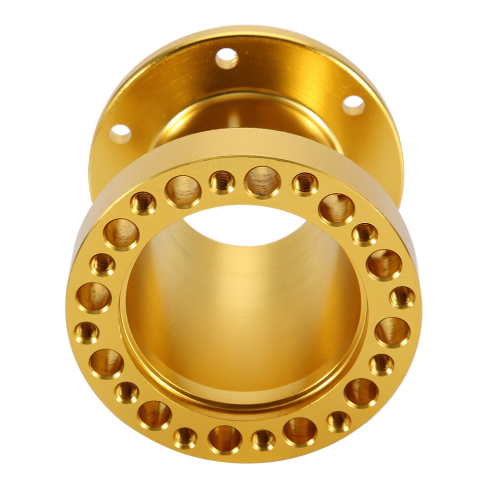 3Inch Aluminum Steering Wheel Hub Spacer Kit Universal Car Adapter Gold 4671393326396