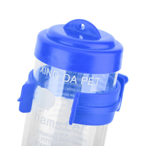 No Drip Water Bottle for Small Pets Hedgehogs & Hamsters Blue 150ml 2