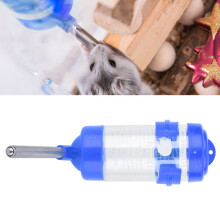 No Drip Water Bottle for Small Pets Hedgehogs & Hamsters Blue 150ml