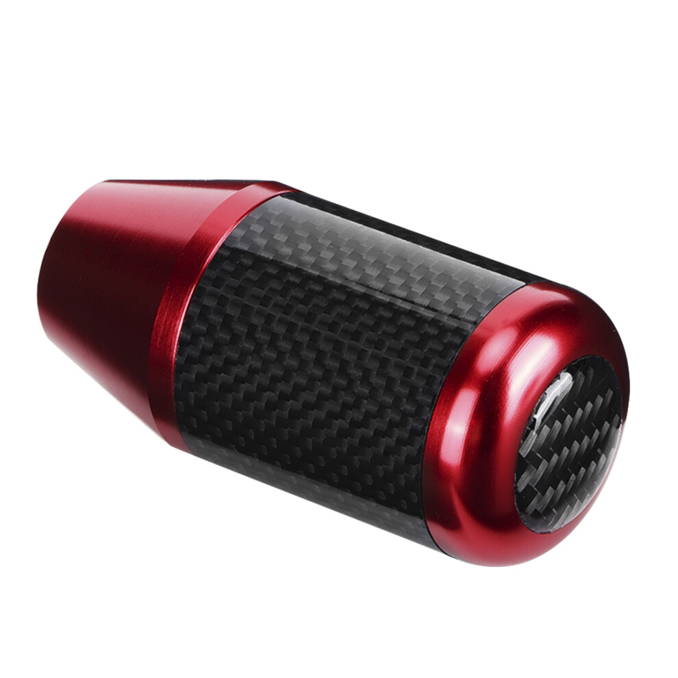 Carbon Fiber Automatic Shift Knob With Wave Finish Car Interior Accessory Red 5071393277091