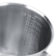 1000ml Stainless Steel Milk Frothing Pitcher with Scale for Latte Art