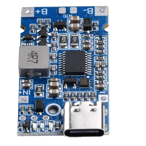 Typ-C USB 2S BMS 4.5V-15V 18W 2A Litiumbatteriladdningsmodul Stöder QC Snabbladdning Temperaturskydd 2S 2