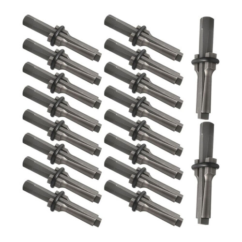 Stone Splitter Tools - 5/8" Wedge and Feathers Shims Set for Granite, Concrete, Marble 20 Pack 1