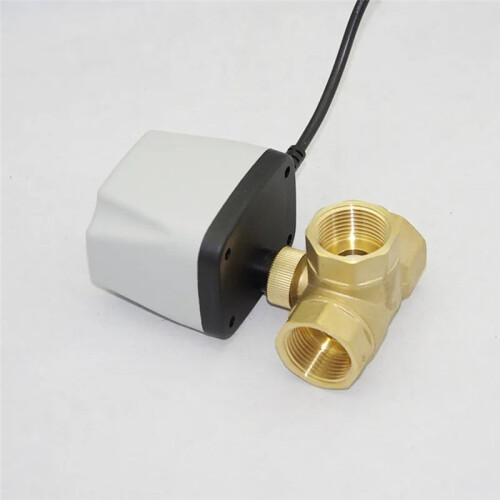 Brass Normally Closed Quick-Open Motorized  Valve 2-Wire Brass Electric D32 2