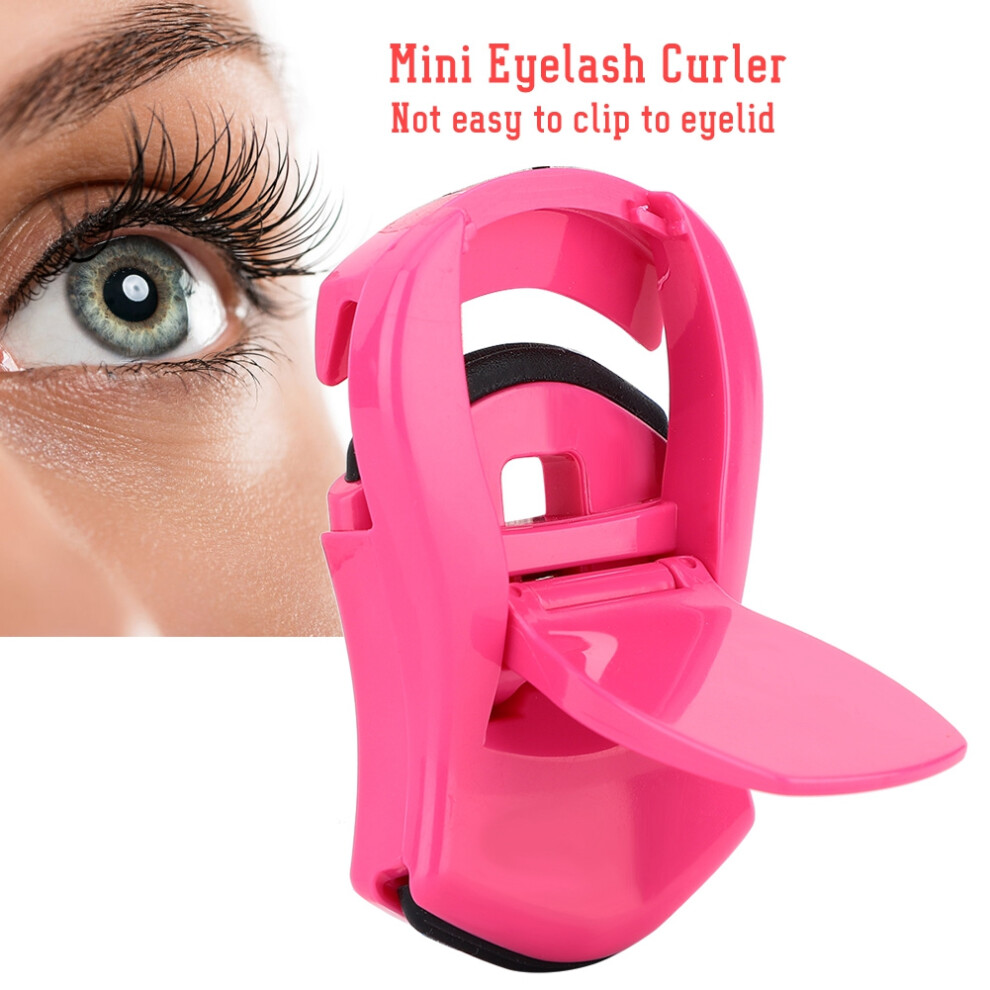 Red Mini Rose Eyelash Curler, Portable 6X3.5cm Makeup Tool