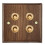 Retro Walnut Wall Toggle  Panel 1-4Gang 2Way Solid Wood Double Universal Electrical Power Outlet B 1