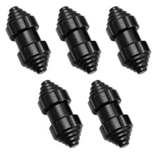 Conjunto de 5 Parafusos de Rebite de Pressão CNC em Liga de Titânio M3 para Canivete Dobrável, Preto (Faça Você Mesmo)
